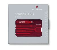 Victorinox SwissCard 0.7100.T Zakgereedschapsset Aantal functies 10 Robijn-rood - thumbnail