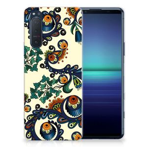 Siliconen Hoesje Sony Xperia 5II Barok Flower