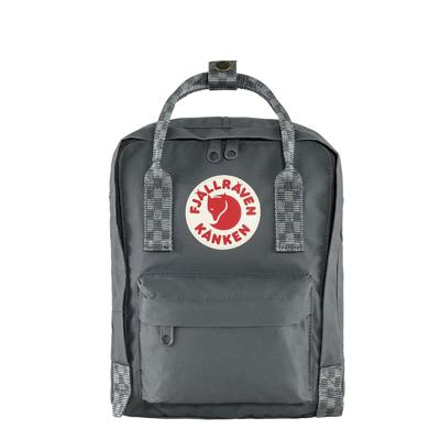 Fjallraven Kanken Mini Rugzak super grey/chess patern Fjallraven Kanken Mini Rugzak super grey/chess patern