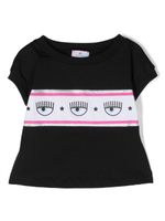 Chiara Ferragni Kids t-shirt en coton à logo imprimé - Noir - thumbnail