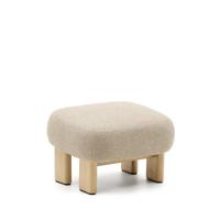 Kave Home Hocker Cabana Chenille - Beige - thumbnail