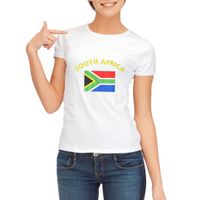 Zuid Afrikaanse vlag t-shirt voor dames XL  - - thumbnail