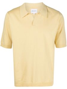 Norse Projects polo à col v - Jaune