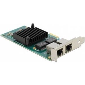 Delock 88502 PCI Express x1-kaart 2 x RJ45 Gigabit LAN i350