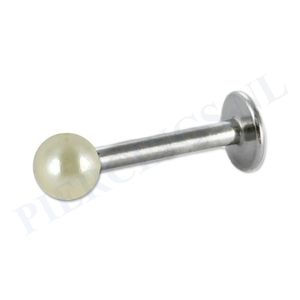 Labret 1.2 mm acryl parelmoer geel