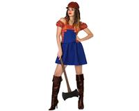 Atosa 26310 carnavalskostuum, blauw/oranje, 42/44