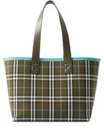 Burberry sac cabas London médium à carreaux vintage - Vert - thumbnail