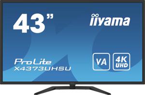 Iiyama ProLite X4373UHSU-B1 LED-monitor Energielabel G (A - G) 108 cm (42.5 inch) 3840 x 2160 Pixel 16:9 3 ms HDMI, DisplayPort, Mini-DisplayPort, USB 2.0, USB