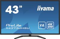 Iiyama ProLite X4373UHSU-B1 LED-monitor Energielabel G (A - G) 108 cm (42.5 inch) 3840 x 2160 Pixel 16:9 3 ms HDMI, DisplayPort, Mini-DisplayPort, USB 2.0, USB - thumbnail