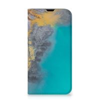 iPhone 13 Pro Standcase Marble Blue Gold