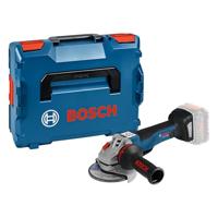 Bosch Professional 18V systeem accu haakse slijper GWS 18V-10 PSC (incl. opnameflens, beschermkap, scheidingsbescherming, extra handgreep, snelspanmoer, inzet, L-BOXX, zonder accu/oplader)