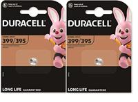 2 x Duracell 399/395 SR927 met zilveroxide (2 blisters met elk 1 batterij), 2 batterijen