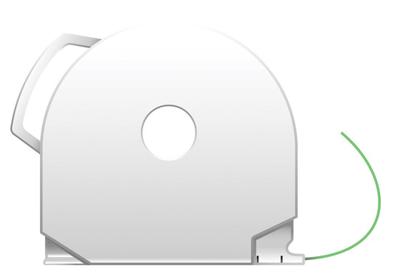 3D Systems CubePro filament PLA cartridge Glow in the Dark groen (origineel)