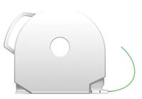 3D Systems CubePro filament PLA cartridge Glow in the Dark groen (origineel)