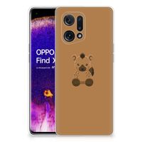 OPPO Find X5 Telefoonhoesje met Naam Baby Hyena