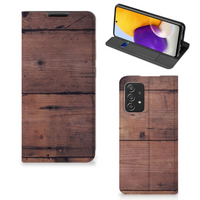 Samsung Galaxy A72 (5G/4G) Book Wallet Case Old Wood