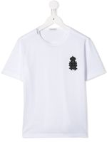 Dolce & Gabbana Kids t-shirt à patch brodé DG - Blanc