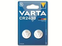 Varta batterijen Electronics CR2430 Lithium knoopcel in originele blisterverpakking, Zilver, 2 stuks