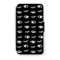 Eye pattern #3: iPhone X Flip Hoesje - thumbnail