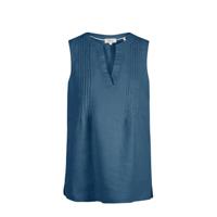s.Oliver top met plooien blauw