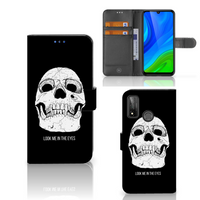 Telefoonhoesje met Naam Huawei P Smart 2020 Skull Eyes - thumbnail