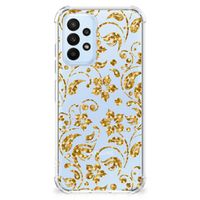 Samsung Galaxy A23 Case Gouden Bloemen