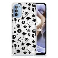 Silicone Back Case Motorola Moto G31 | G41 Silver Punk - thumbnail