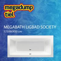 Ligbad Society 175X80X50 cm Glans Wit MegaBath - thumbnail