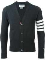 Thom Browne cardigan rayé en cachemire - Gris - thumbnail