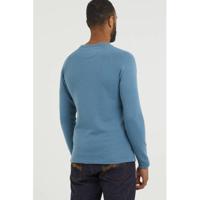 Butcher of Blue sweater met logo blauw