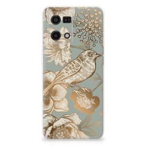 TPU Case voor OPPO Reno7 4G Vintage Bird Flowers