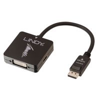 Lindy 41028 Display port/HDMI VGA/DVI Zwart kabeladapter/verloopstukje - thumbnail