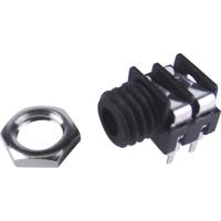 Cliff FCR1281 Jackplug 3.5 mm Bus, inbouw horizontaal Aantal polen: 2 Mono Zwart 1 stuk(s) - thumbnail