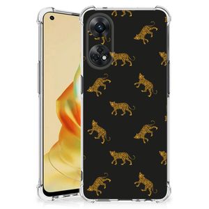 Case Anti-shock voor OPPO Reno8 T 4G Leopards