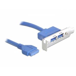 Delock USB 3.0 19-pin - 2 x USB 3.0-A PC-slot 1 stuk(s)