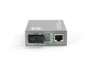 LevelOne FVT-0104TXFC netwerk media converter 100 Mbit/s Single-mode Zwart