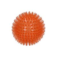Dog Comets Exoplanet - 8 cm - Hondenspeelgoed - Bal - Apporteerspeelgoed - Egelbal - Water en Land - Dental - Met Pieptoon - Oranje - M