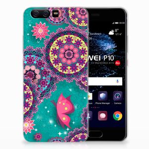 Huawei P10 Hoesje maken Cirkels en Vlinders