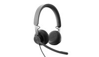 Logitech Zone Wired Teams Headset Hoofdband USB Type-C Zwart - thumbnail