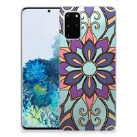 Samsung Galaxy S20 Plus TPU Case Purple Flower - thumbnail