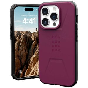 Urban Armor Gear Civilian MagSafe Backcover Apple iPhone 15 Pro Bordeaux MagSafe compatible