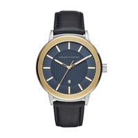 Horlogeband Armani Exchange AX1463 Leder Blauw 22mm - thumbnail