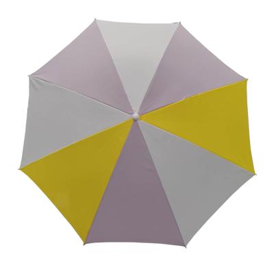4goodz Strandparasol 155 Cm Doorsnede Met Knikarm - Lila / Geel