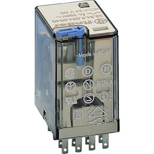 Finder 55.34.9.110.0090 Steekrelais 110 V/DC 7 A 4x wisselcontact 10 stuk(s)