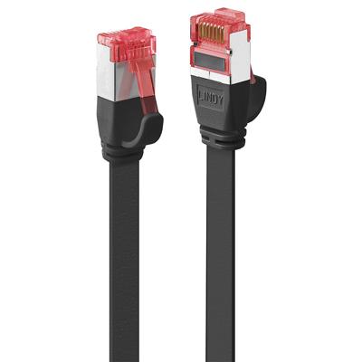 LINDY 47570 RJ45 Netwerkkabel, patchkabel CAT 6 U/FTP 0.30 m Zwart 1 stuk(s)
