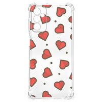 Samsung Galaxy M13 4G | M23 Doorzichtige Silicone Hoesje Hearts