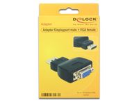 Delock 65567 Adapter DisplayPort 1.2 male > VGA female zwart - thumbnail