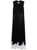 3.1 Phillip Lim robe mi-longue drapée - Noir - thumbnail