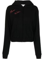 Maisie Wilen hoodie zippé à imprimé graphique - Noir - thumbnail