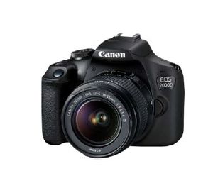 Canon EOS 2000D BK 18-55 IS II EU26 SLR camerakit 24,1 MP CMOS 6000 x 4000 Pixels Zwart